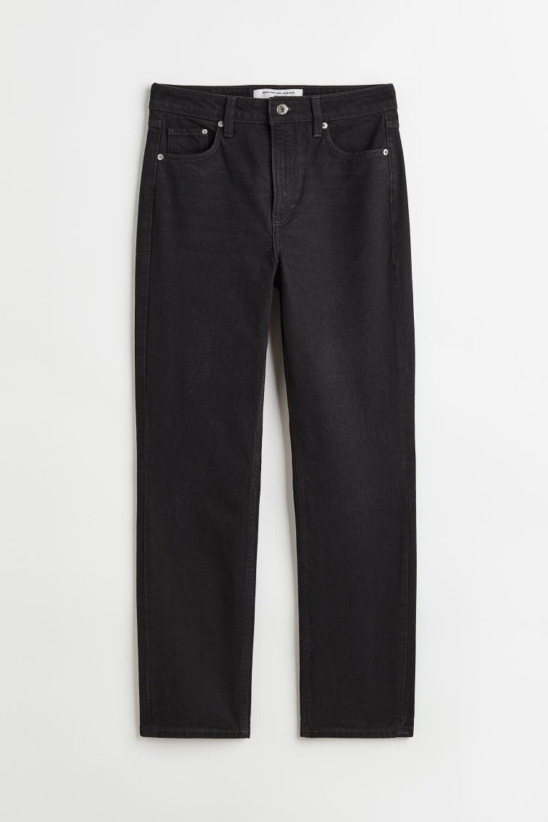 Slim High Ankle Jeans - Black - Ladies | H&M GB | H&M (UK, MY, IN, SG, PH, TW, HK)