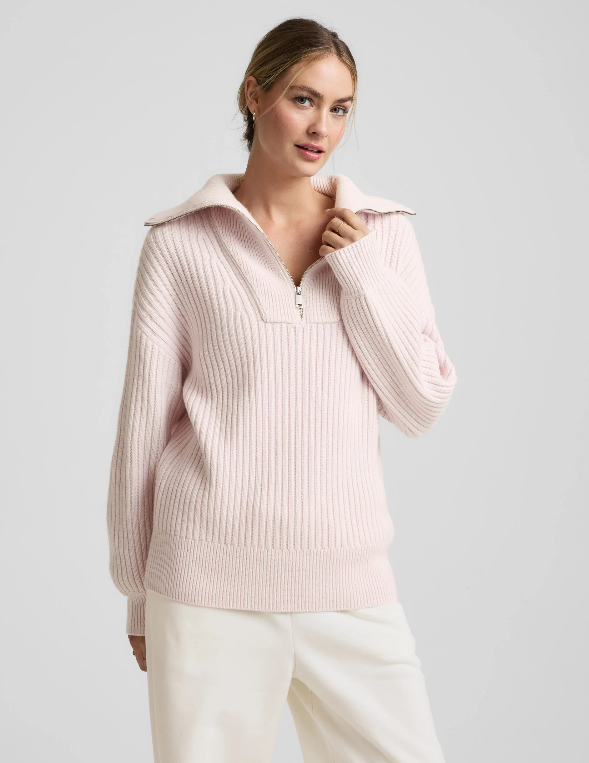 Wool Blend Collared Pullover | Beyond Yoga | Beyond Yoga
