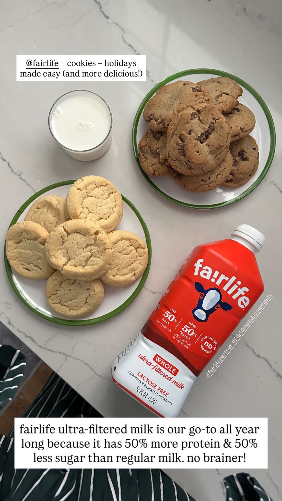 @fairlife + cookies = holidays
made easy (and more delicious!)

fairlife ultra-filtered milk is our go-to all year long because it has 50% more protein & 50% less sugar than regular milk. no brainer!

#LTKHoliday #LTKfoodie #LTKmomlife