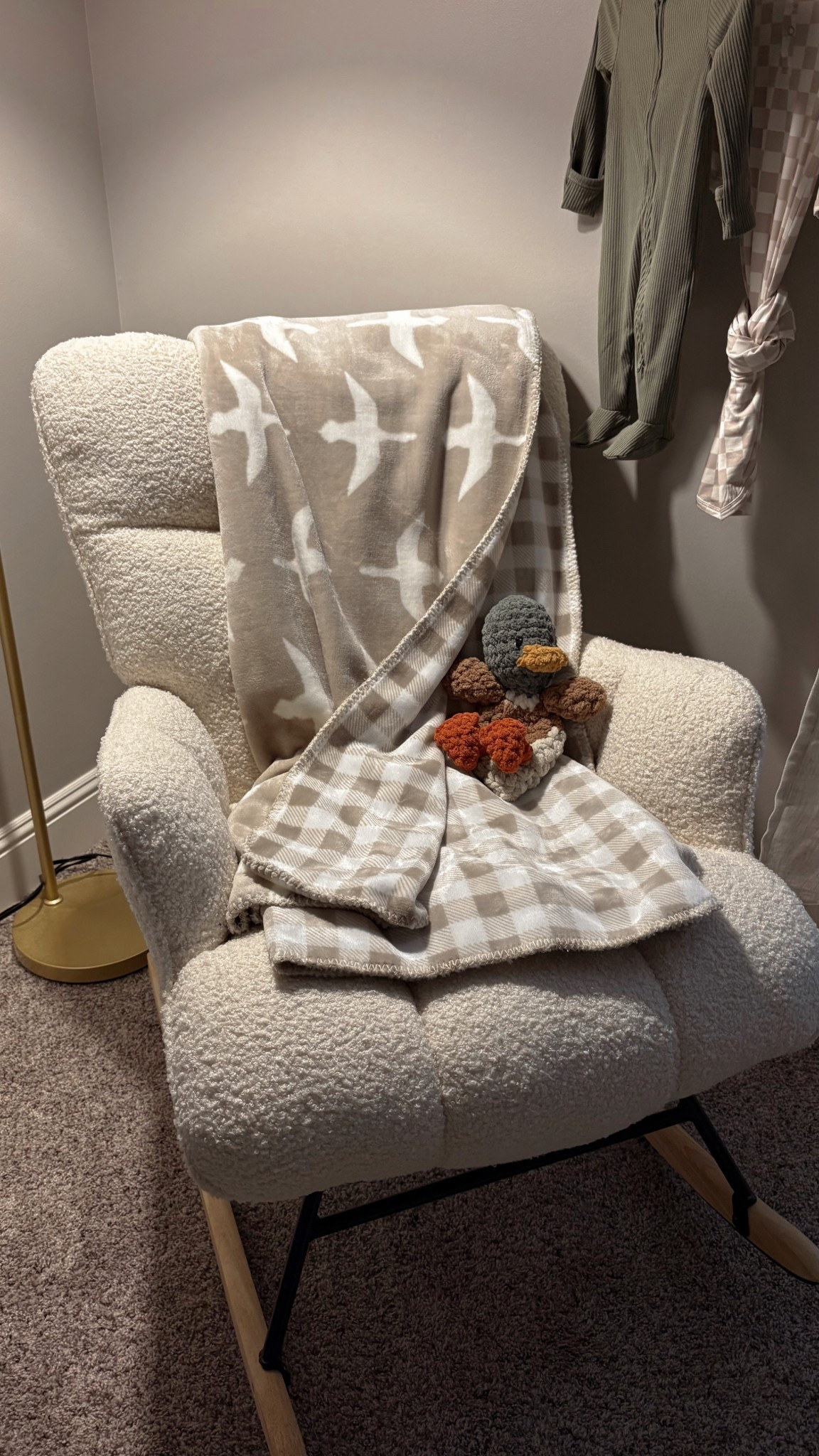 Baby boy nursery rocker & duck lovey 🥹🦆

#LTKBaby #LTKHome