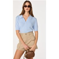 ASTR the Label | Brauwin Polo Sweater in Blue | Size XS | ASTR The Label (US)