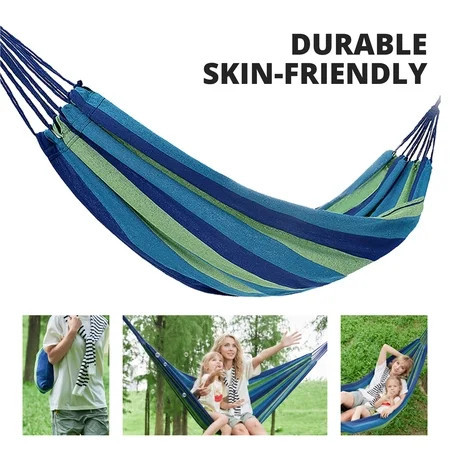 CAMEL Portable Hammock for 1-2 Person Anti-Roll Sturdy Camping Hammock Breathable Comfort with Tree Straps | Walmart (US)
