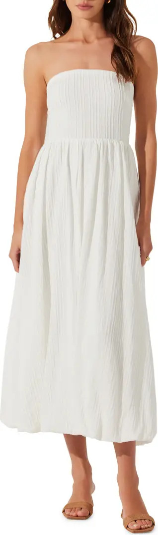 ASTR the Label Strapless Bubble Hem Dress | Nordstrom | Nordstrom