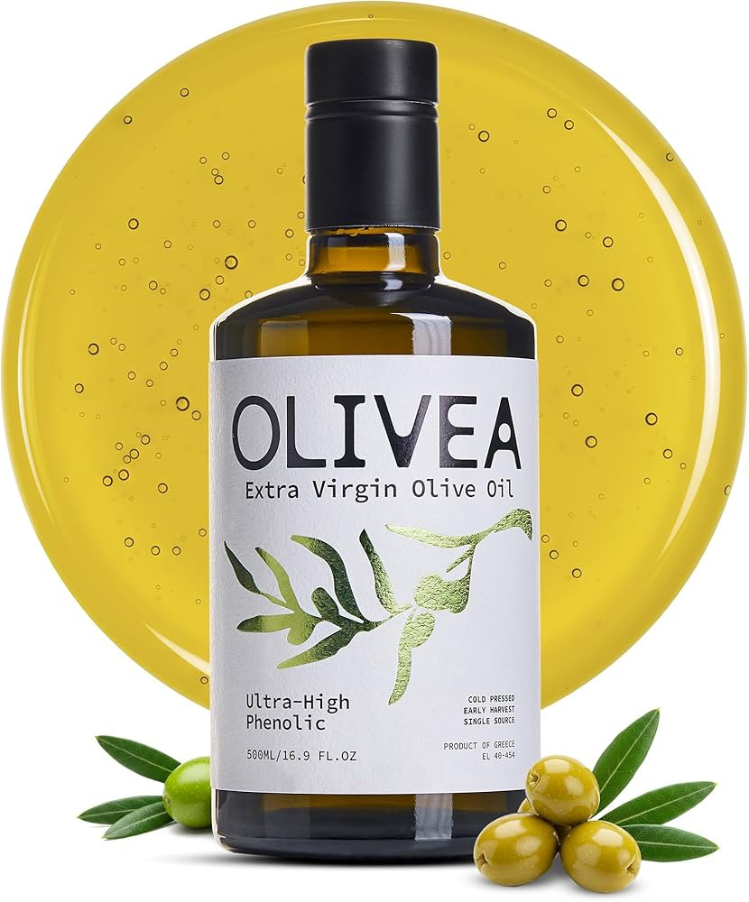 OLIVEA - Ultra High Phenolic Olive Oil – 800+ mg/kg Polyphenols | Organic EVOO from Greece | Co... | Amazon (US)