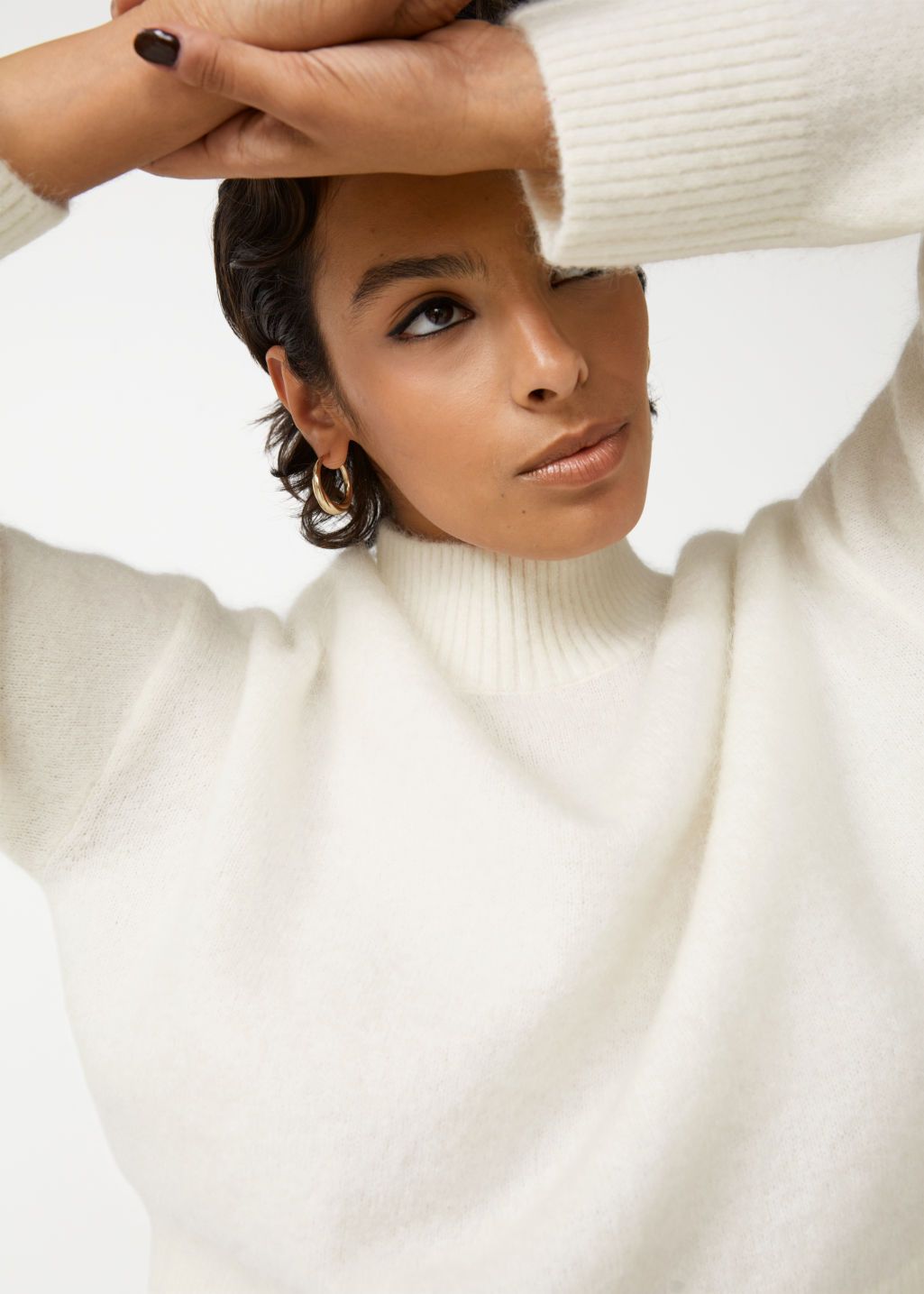 Cropped Mock Neck Knit Sweater | & Other Stories US