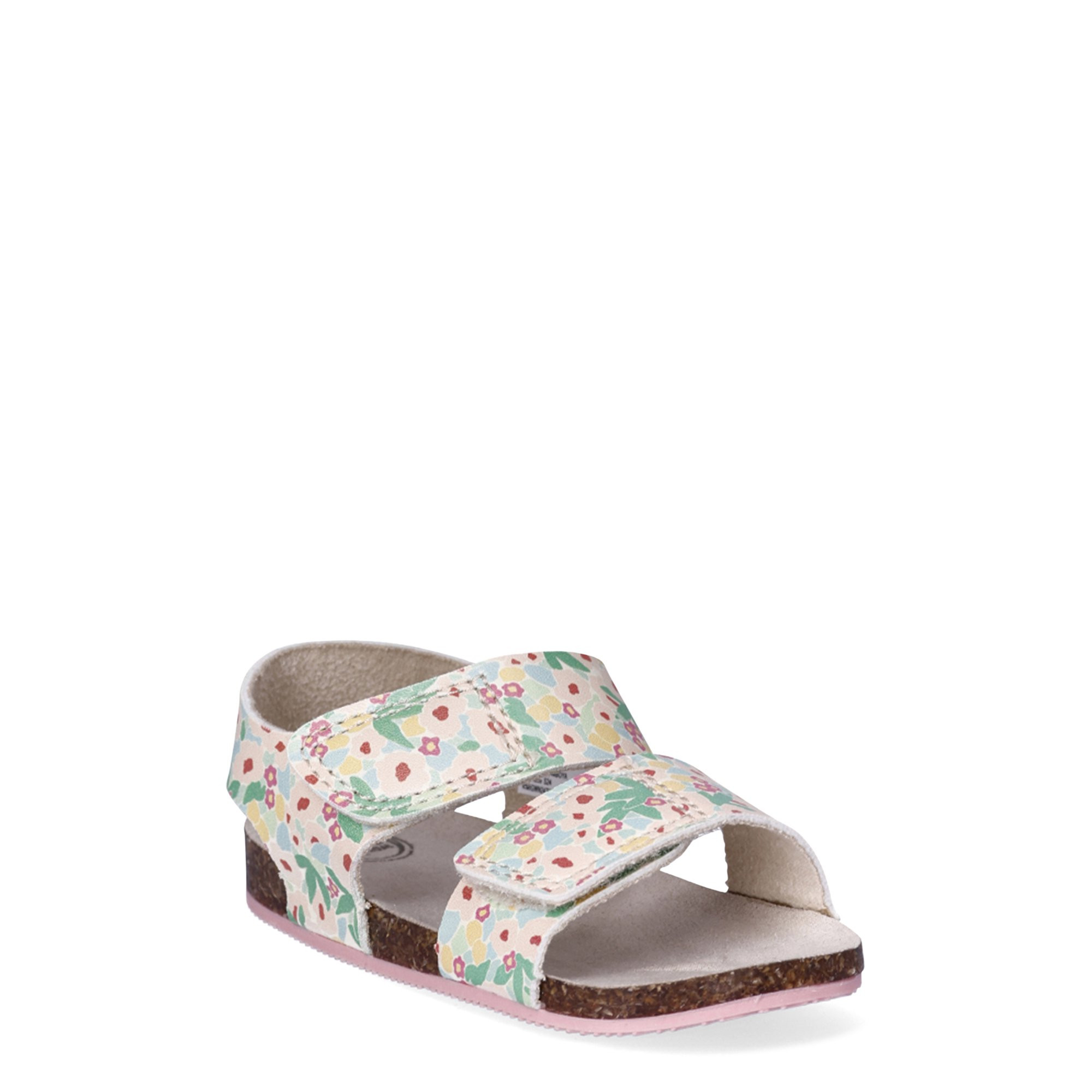 Wonder Nation Baby Girl Double Band Footbed Sandals - Walmart.com | Walmart (US)