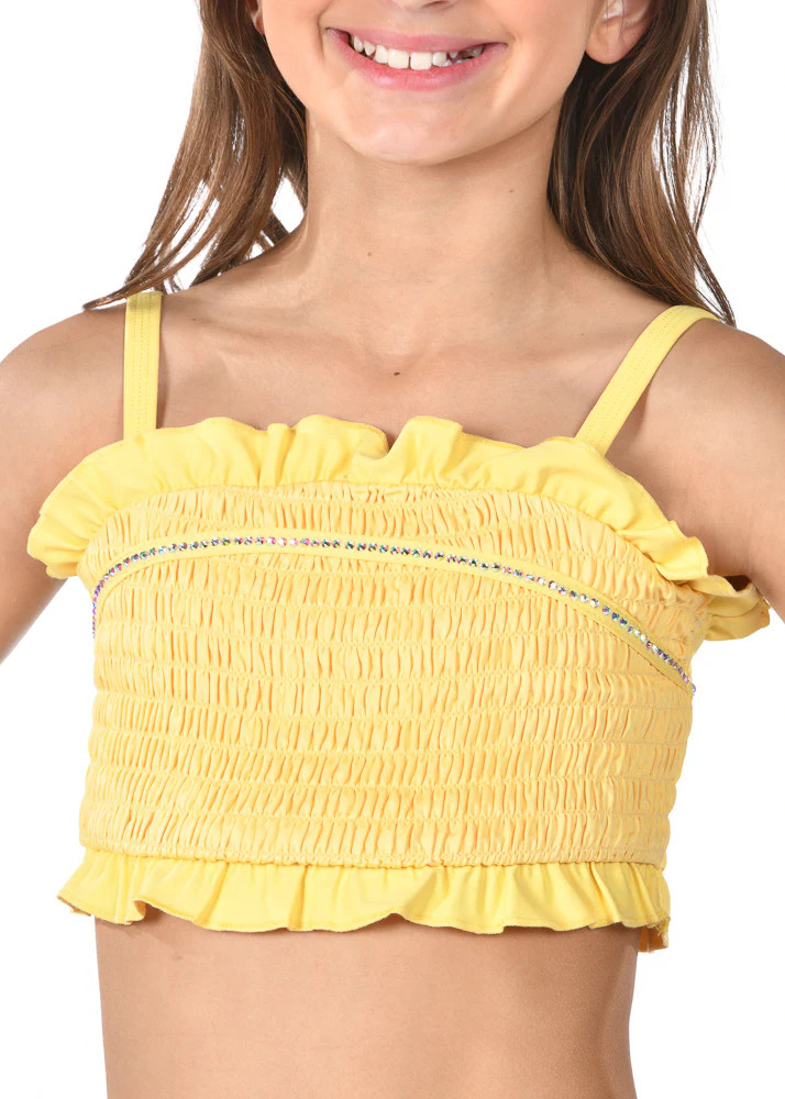 Halo Sports Bra in Butter Yellow | Rebel Athletic