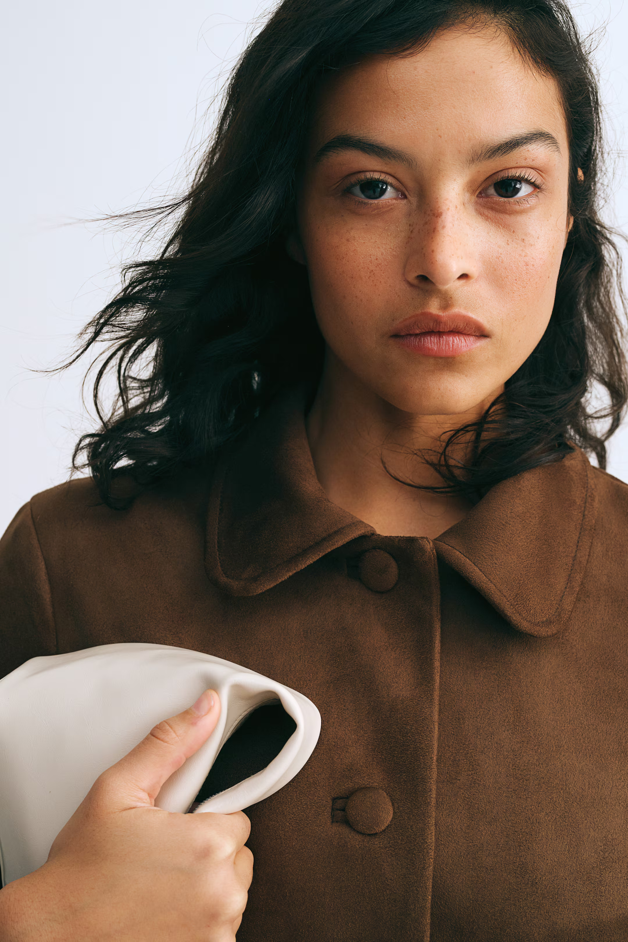 Napped jacket - Dark brown - Ladies | H&M GB | H&M (UK, MY, IN, SG, PH, TW, HK)