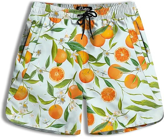 Men's Beach Shorts, Fun Elements Print, Tropical Hawaiian Style, Quick Dry Board Shorts for Summe... | Amazon (US)