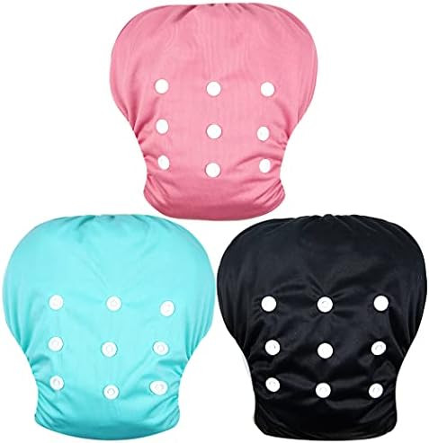 wegreeco Baby & Toddler Snap One Size Adjustable Reusable Baby Swim Diaper (Red, Blue, Black, Large, | Amazon (US)