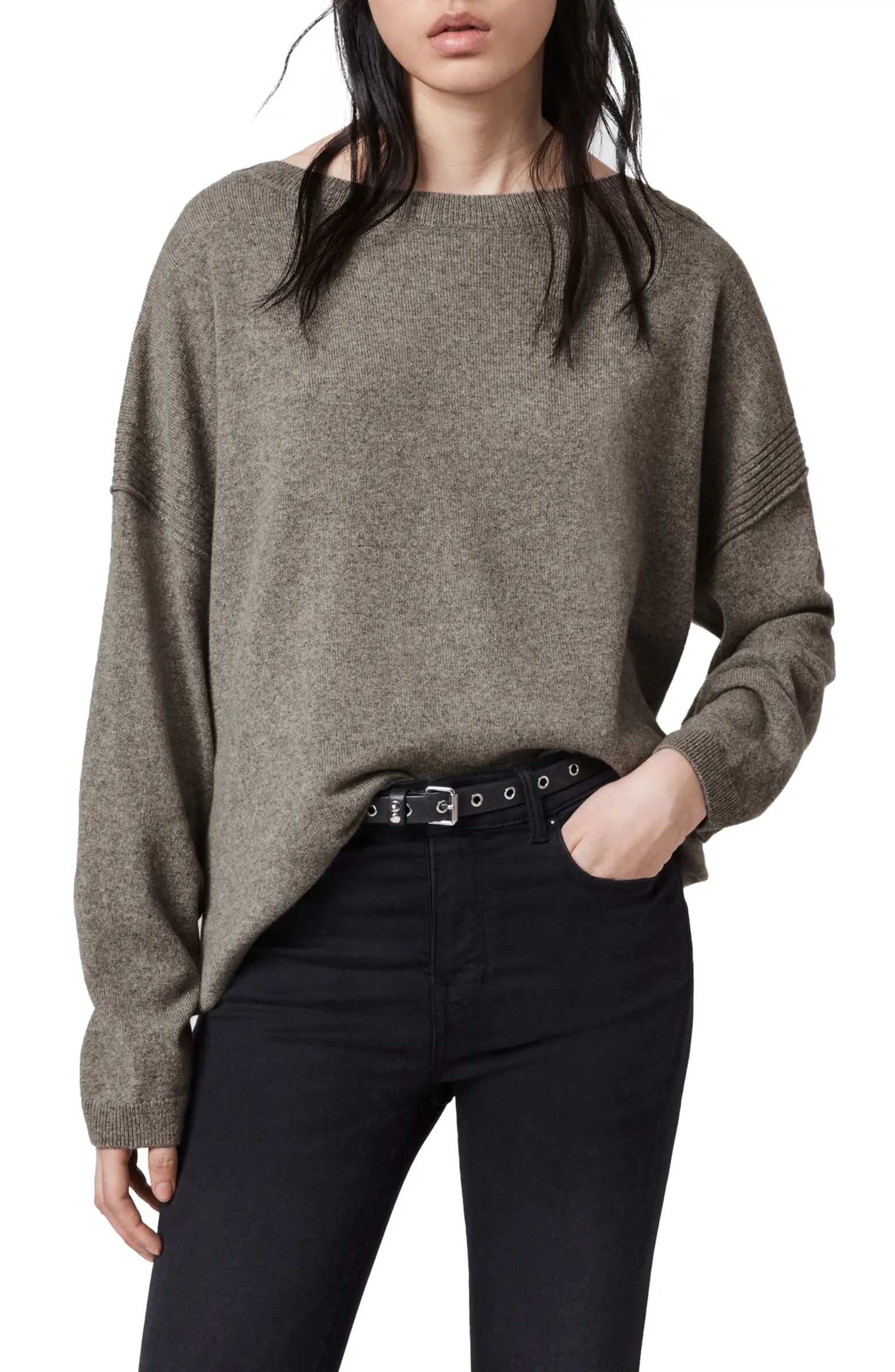 ALLSAINTS Tara Sweater, Main, color, FAWN GREYSize InfoTrue to size.XS=00-0, S=2-4, M=6-8, L=10.D... | Nordstrom