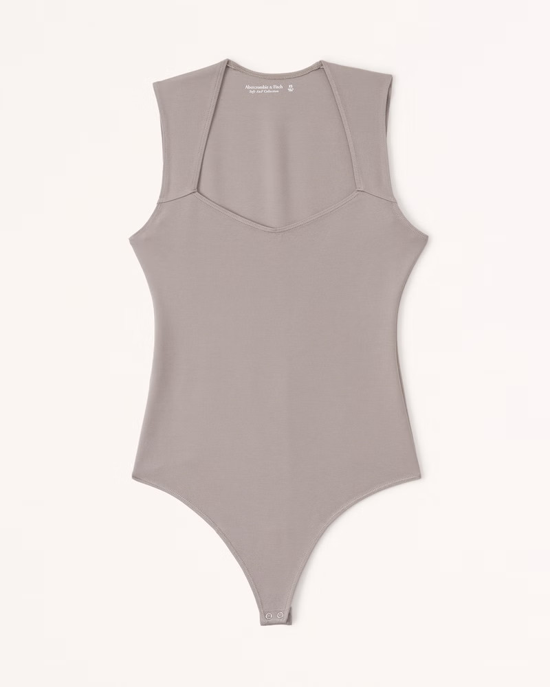 Women's Ponte V-Neck Portrait Bodysuit | Women's Up To 25% Off Select Styles | Abercrombie.com | Abercrombie & Fitch (US)