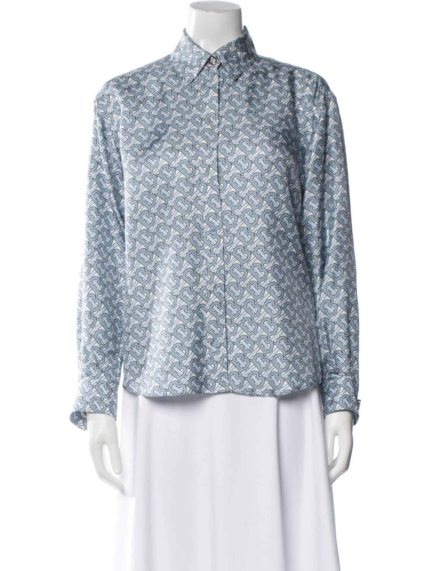 Silk Printed Button-Up Top | The RealReal