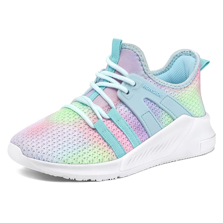RUNSIDE Girls Tennis Shoes Lightweight Sports Kids Sneakers Lace-up for Running/Walking, Toddler/... | Amazon (US)