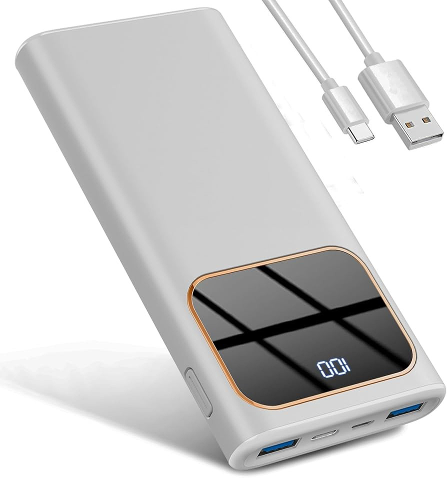 Portable Charger, 10000mAh Power Bank with 15w Fast Charging, 4 Outputs 3 Inputs with Built in Ty... | Amazon (US)