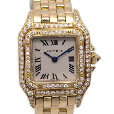 Cartier Panthere SM Diamond Bezel Ref.WF3072139 Quartz Watch 18KYG 29017  | eBay | eBay US