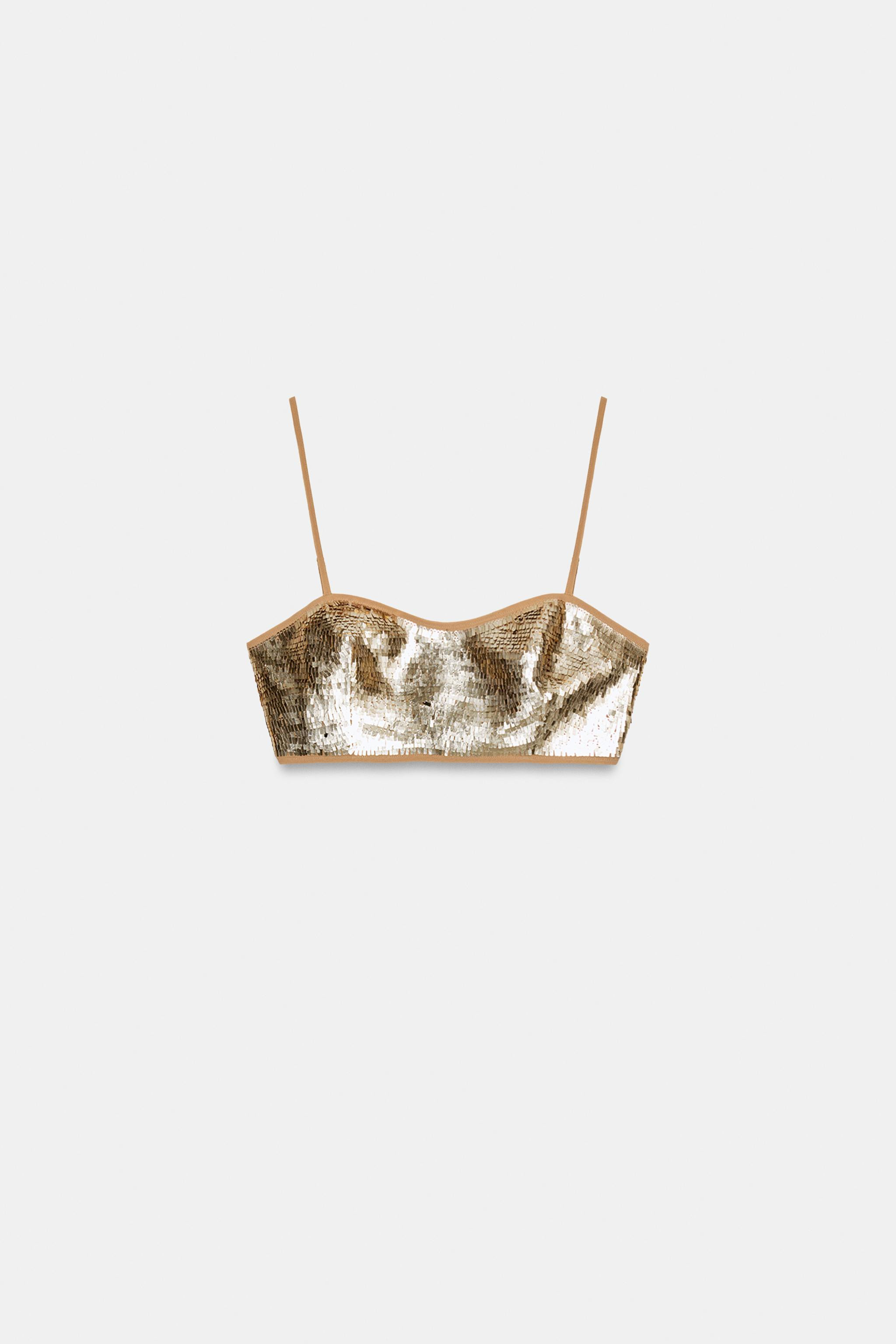 SEQUIN CROP TOP | Zara US