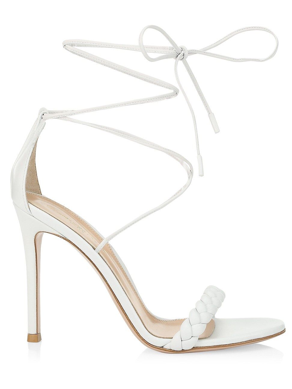 Gianvito Rossi Women's Leomi Braided Leather Sandals - White - Size 5 | Saks Fifth Avenue