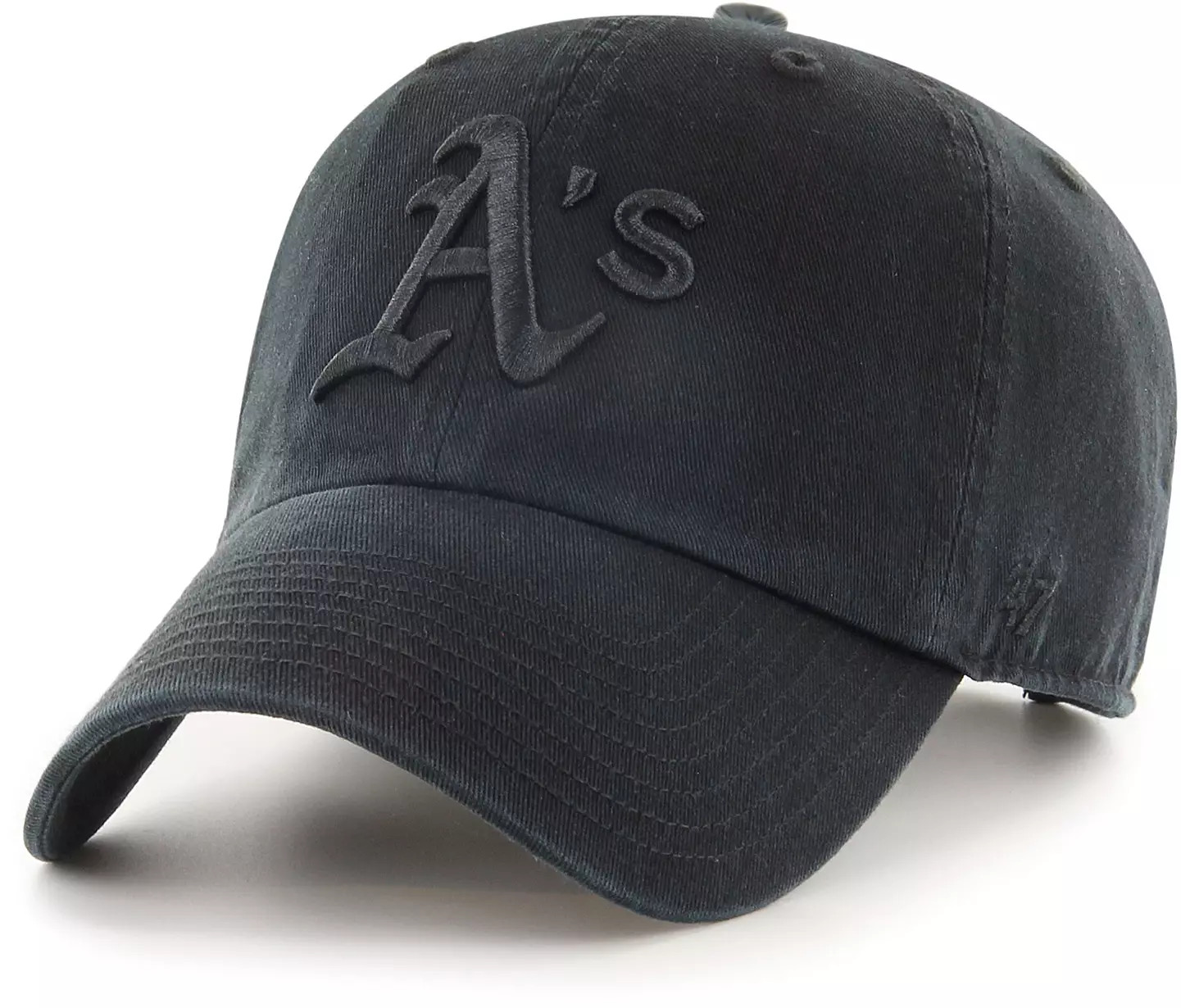 '47 Men's Athletics Black Cleanup Label Adjustable Hat | DICK'S Sporting Goods