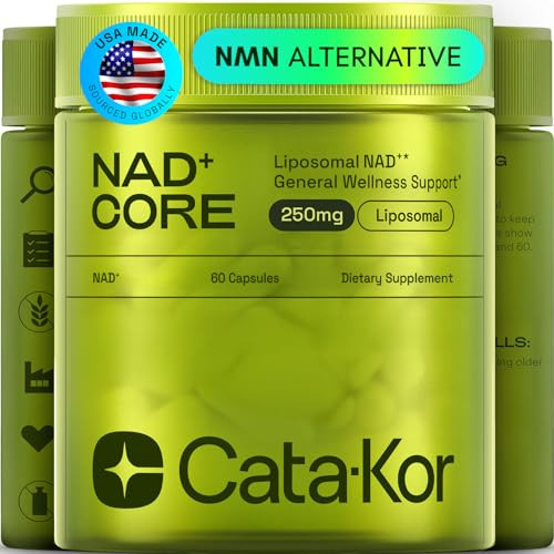 Cata-Kor NMN Supplement Alternative – Liposomal NAD+ Supplement – Third-Party Tested – NAD CORE – 30-Day Supply – 60 Capsules | Amazon (US)