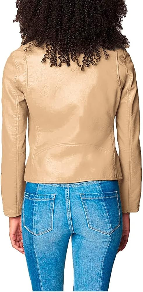 [BLANKNYC] womens Luxury Clothing Semi Fitted Vegan Leather Motorcycle Jacket | Amazon (US)