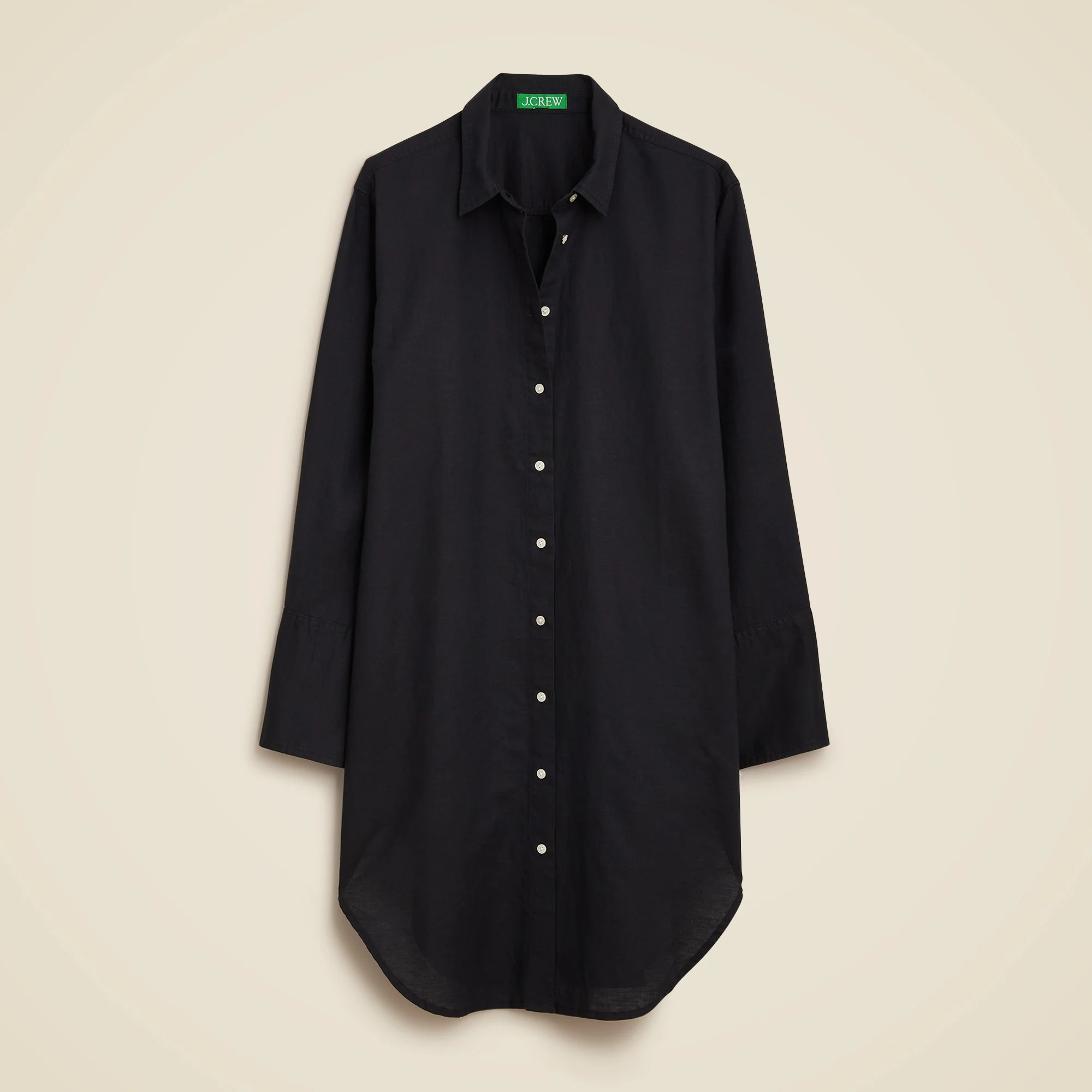 Relaxed-fit beach shirt in linen-cotton blend | J. Crew US