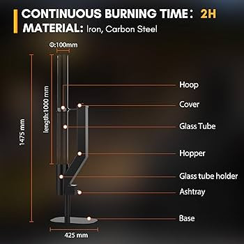 Rayzi 58 Inch Pellet Stove, Patio Heater Wood Pellet Heater, Pellet Fire Pit for Outdoor - Smokel... | Amazon (US)