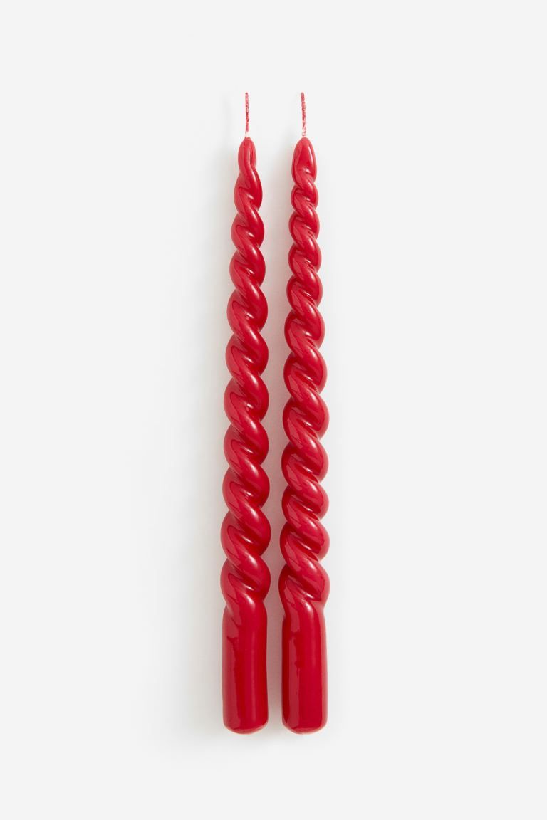 2-pack Spiral Candles | H&M (US + CA)