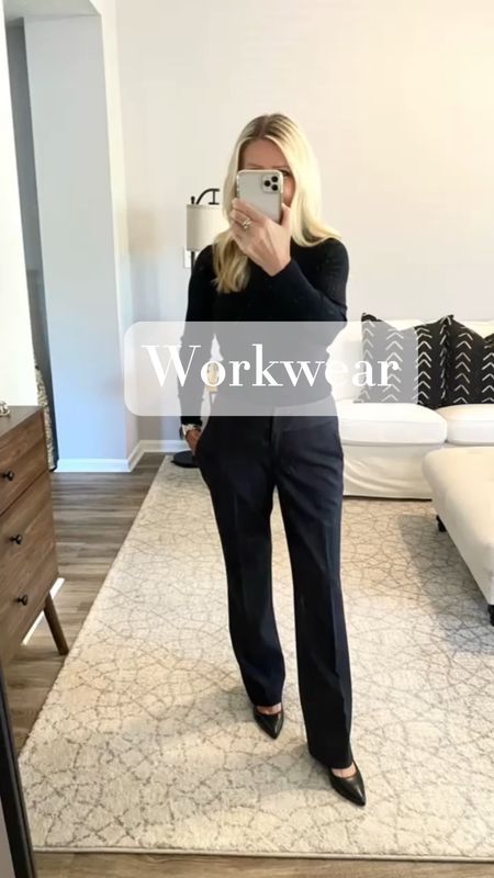 Work Outfit Inspiration💕 Black Top//Dark Gray Pants//Black Heels

#LTKstyletip #LTKworkwear