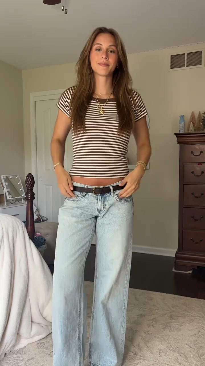 Cute and easy summer outfit with stripes!
#denim #summeroutfits

#LTKootd #LTKSeasonal #LTKSaleAlert