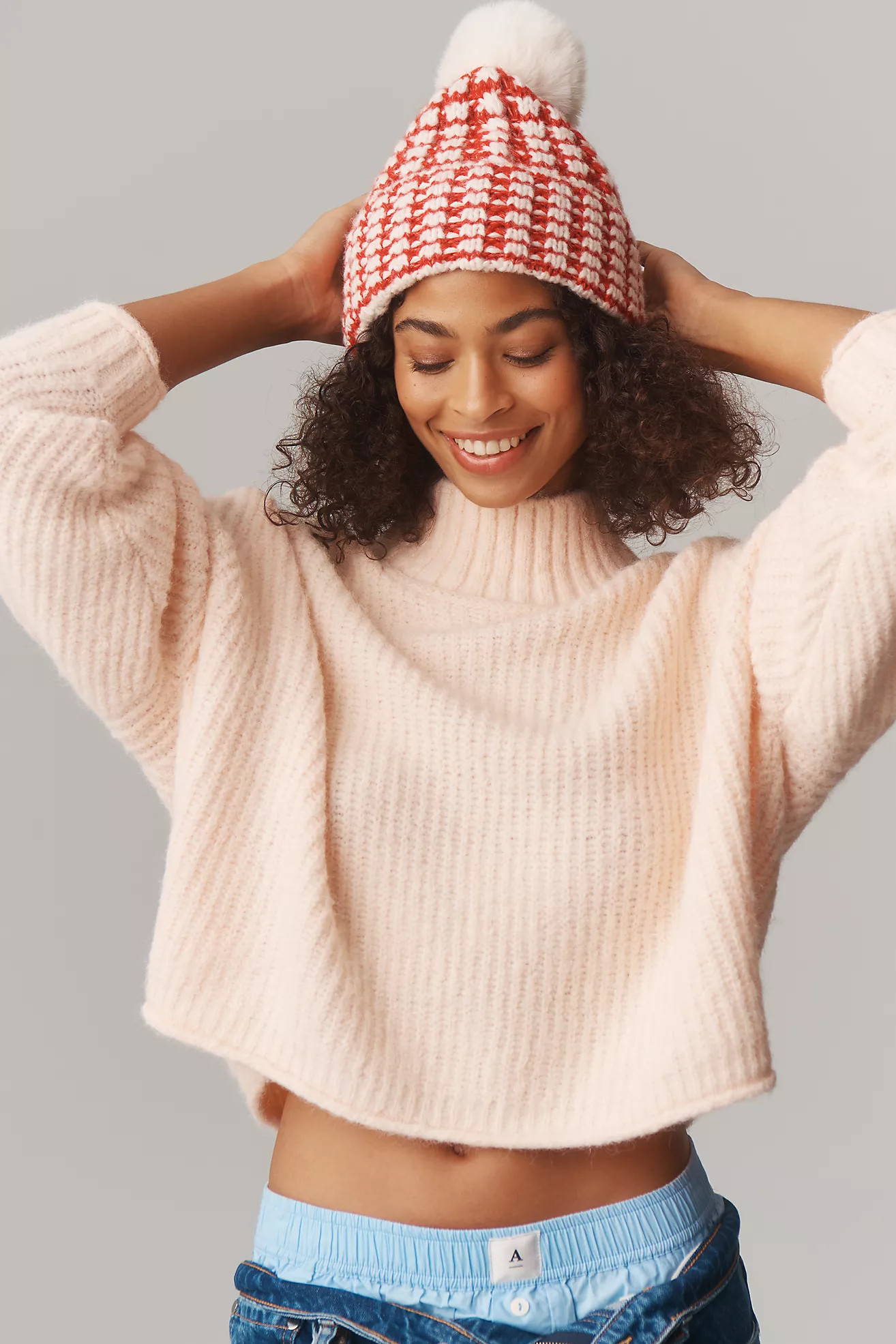 Daily Practice Chunky Knit Pom-Pom Beanie | Anthropologie (US)