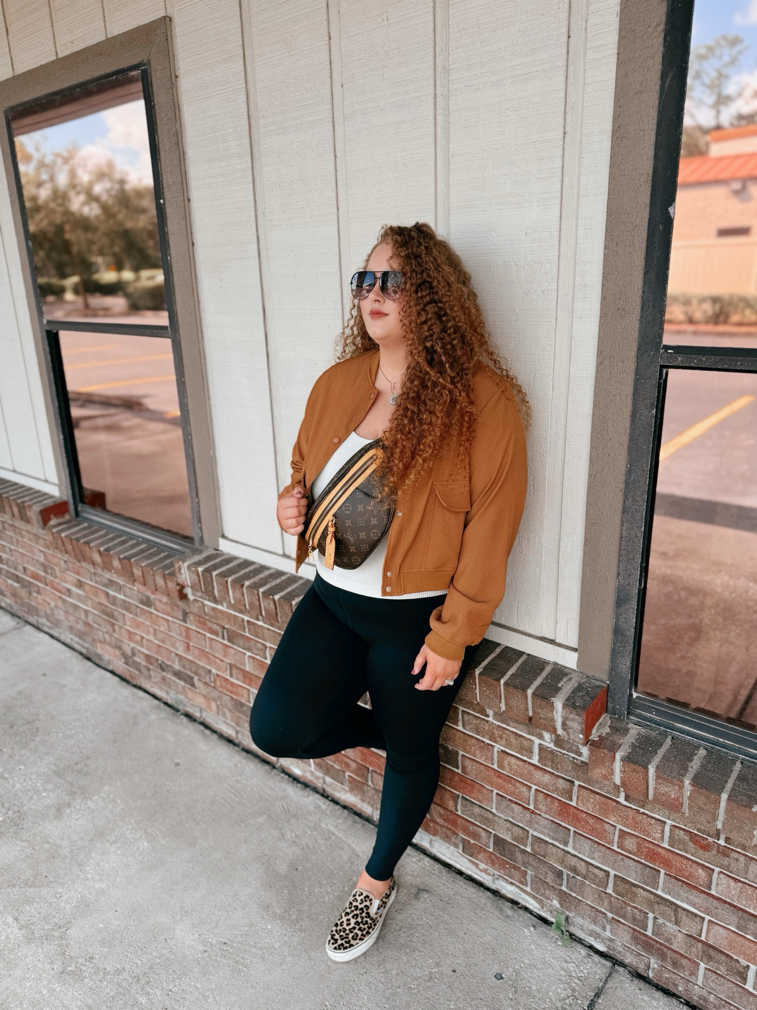 This is a great fall look 🍂 amazon jacket | Amazon brown jacket | amazon fall jacket   | amazon cropped jacket | tank top | amazon tank top | amazon black leggings | amazon leggings | leggings outfit | leopard print shoes   | Amazon leopard print shoes | amazon finds | amazon look | amazon outfit | fall outfit | fall look | fall fashion | fall finds | fall outfit inspo | fall fashion inspo | fall 2024 

#LTKSeasonal #LTKStyleTip #LTKMidsize