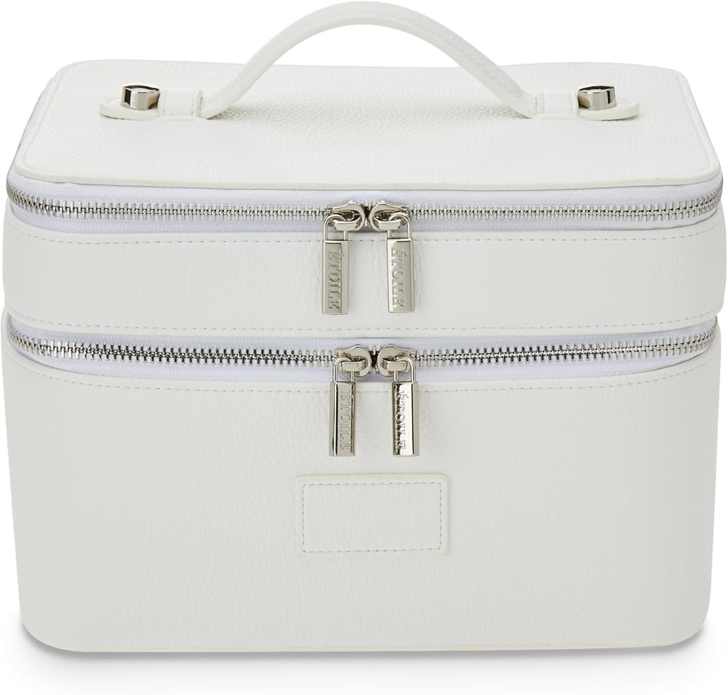 ETOILE - Duo Vanity Case Off White - Large Functional Travel Makeup Bag Organizer with Removable ... | Amazon (US)