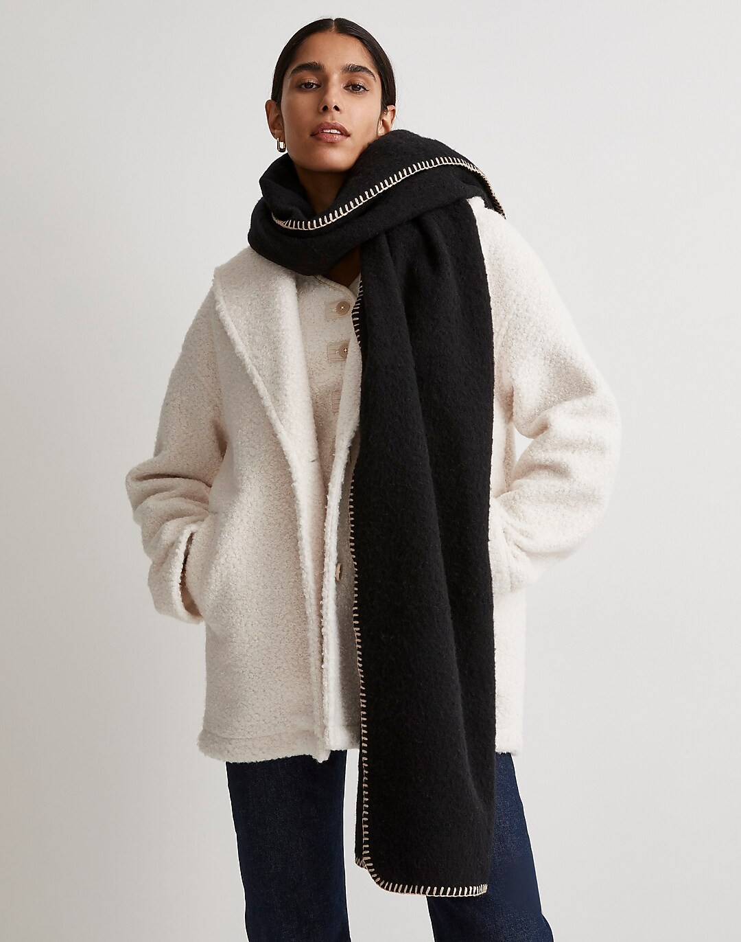 Blanket-Stitch Scarf | Madewell
