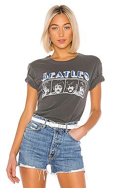 Junk Food The Beatles Tee in Vintage Black from Revolve.com | Revolve Clothing (Global)