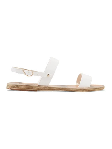 Ancient Greek Sandals - Clio Leather Sandals - White | NET-A-PORTER (UK & EU)