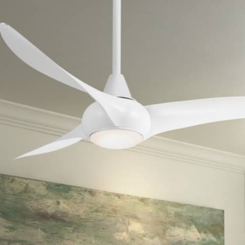 52" Minka Aire Light Wave White Ceiling Fan | LampsPlus.com