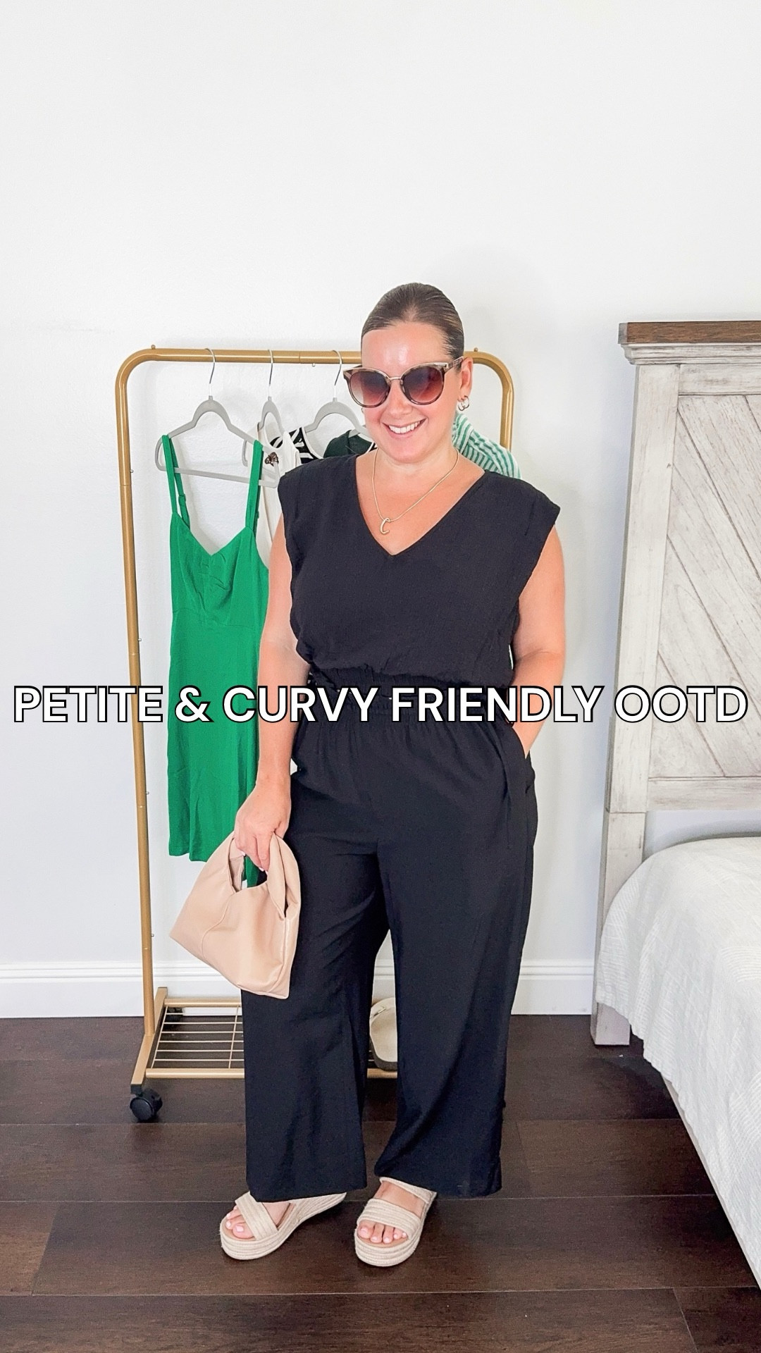 Petite & curvy girl OOTD 🤍🖤
This all black linen set is giving effortlessly elevated. The cropped top defines the waist while the wide leg pants elongate the legs — a perfect combo for my petite and curvy friends. The lightweight fabric keeps it breezy, while the wedges add height without sacrificing comfort 🙌🏼

Summer Style | Petite & Curvy Fashion

#LTKPetite #LTKOver40 #LTKStyleTip