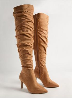 Over The Knee Scrunch Boot (WW) | Torrid (US & Canada)