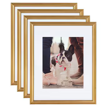 Kate and Laurel Gold Plastic Picture Frame (11-in x 14-in) | Lowe's