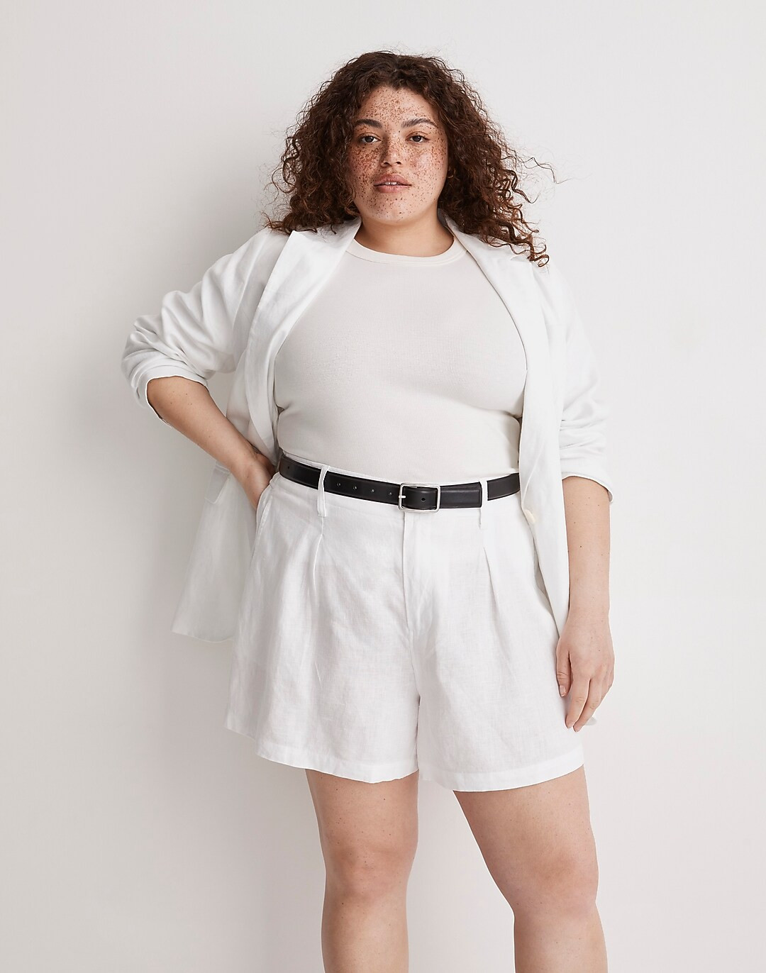 The Plus Neale Short in 100% Linen | Madewell