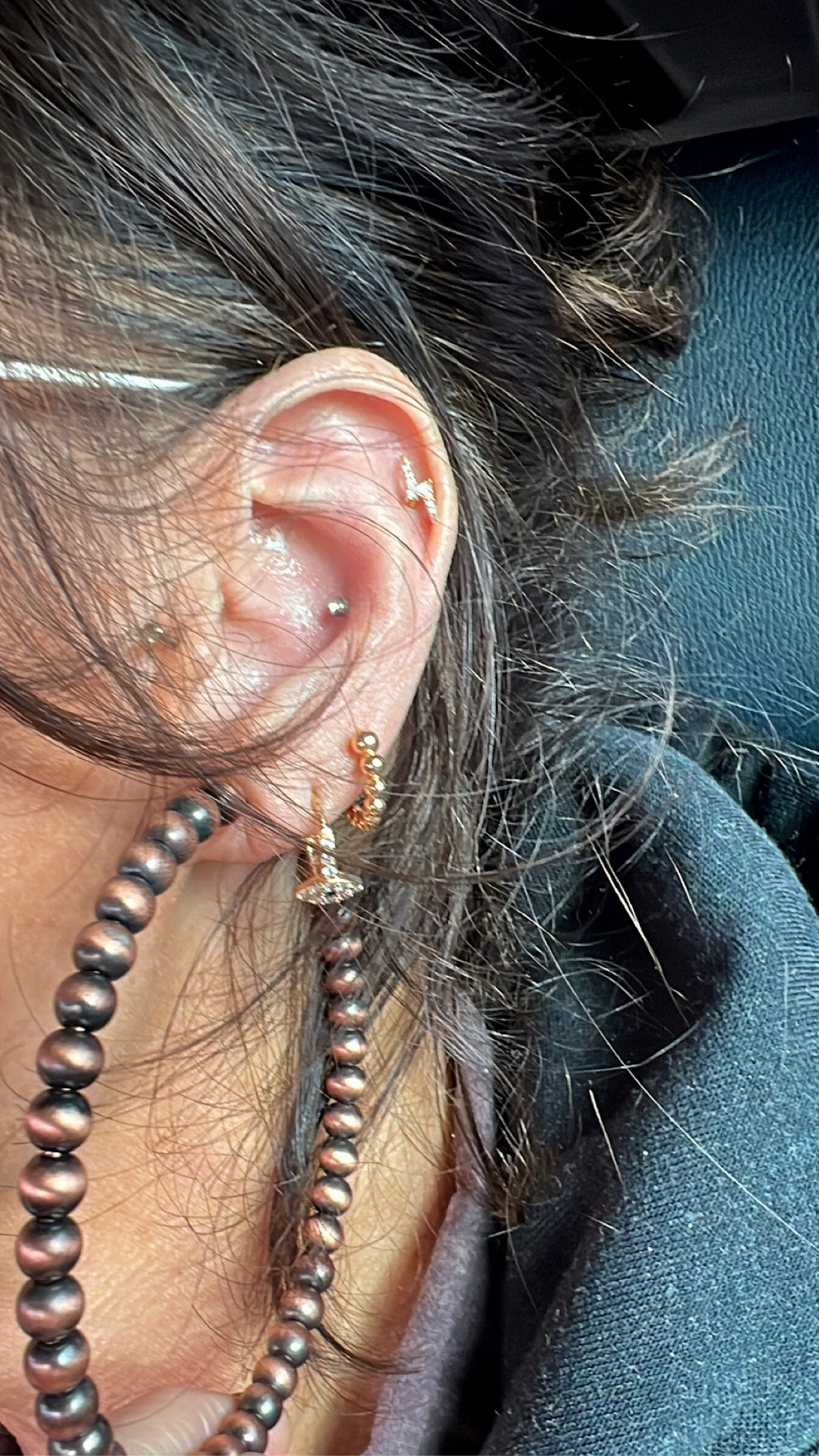 Navajo Pearl hoop earrings  

#LTKfindsunder50 #LTKstyletip