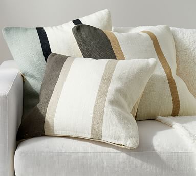 Theo Striped Pillow Cover | Pottery Barn (US)