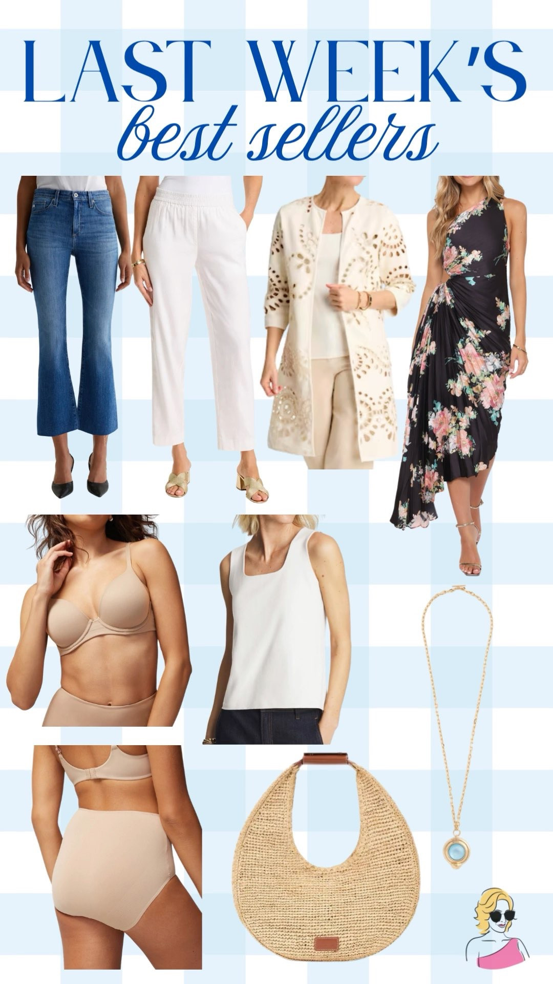 Last weeks best sellers!! everything were loving!! 

chicos, denim, dress, spring dress, petal and pup, soma, bra, raffia bag, necklace  

 #LTKgrwm #LTKootd #LTKSeasonal