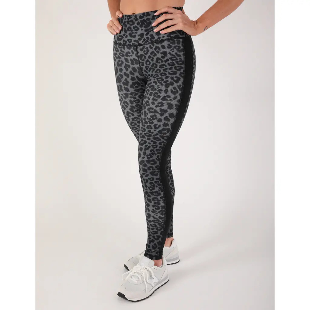 GLYDER Breakaway Legging in Black Tonal Leopard Print at Nordstrom, Size X-Large | Nordstrom
