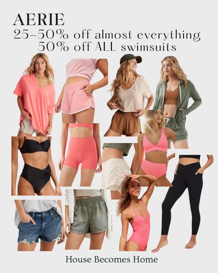Aerie sale! 25-50% off almost everything. And 50% off ALL swimsuits! 

#LTKSwim #LTKSaleAlert #LTKSeasonal