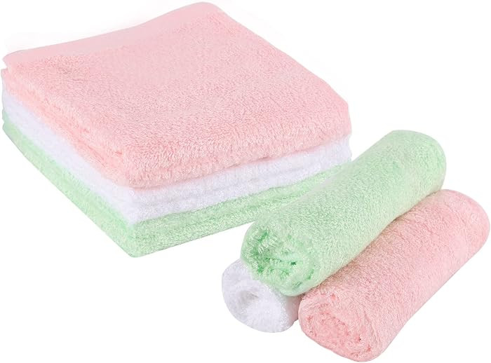 Lanjue 6 Pack Flannel Face Cloth, 12 x 12 Inch Soft Bamboo Face Cloth Face Towels Reusable Facial... | Amazon (UK)