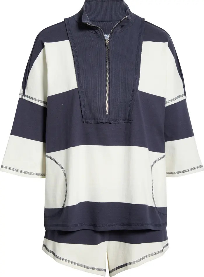 Retro Rugby Half Zip Top & Shorts Set | Nordstrom