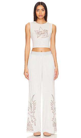 J'adore Cowboys Sleep Set in Grey Marl | Revolve Clothing (Global)