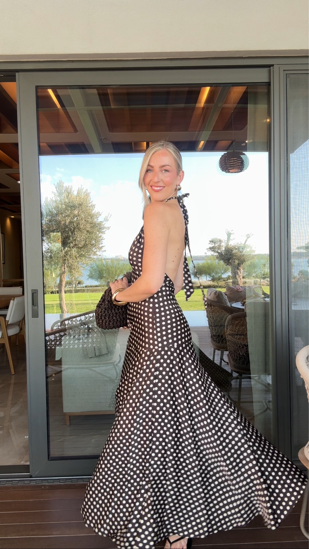 Polka dot halter neck dress 🖤🥂 

Evening outfit, late summer outfit, polka dot dress, minimal outfits, evening dress 

#LTKdresses #LTKuk #LTKdatenight